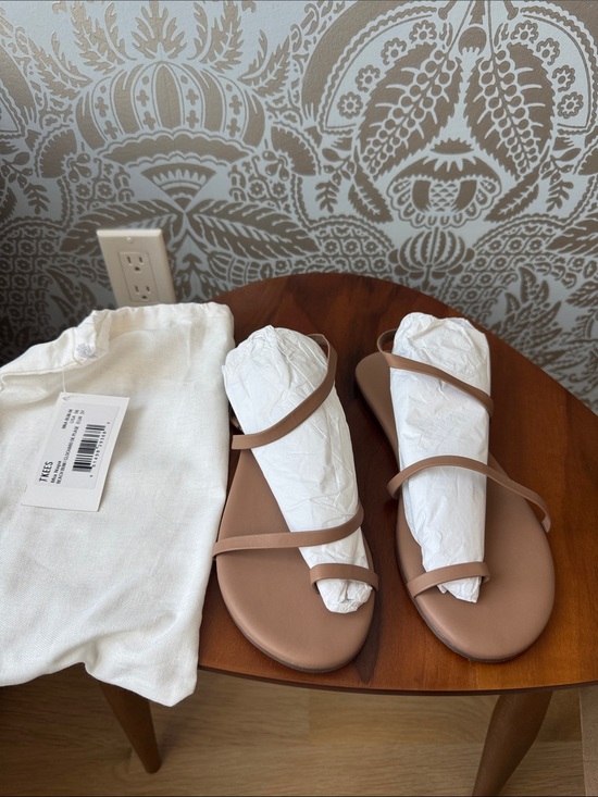 TKEES Shoes - TKEES mia leather sandals 6 beach bum tan